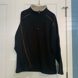 Mens Large Kuhl Fleece Lined Quarter Zip Jacket